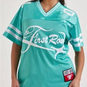 First Row /Women's Teal Jersey Top size XL